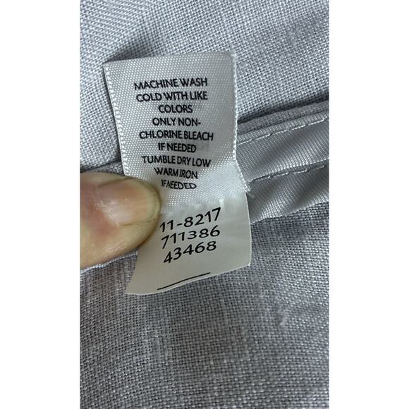 J Jill 100% Lt Gray Linen Sz XL Slvs Maxi Shift Dress Lagen Look Capsule - Picture 6 of 10